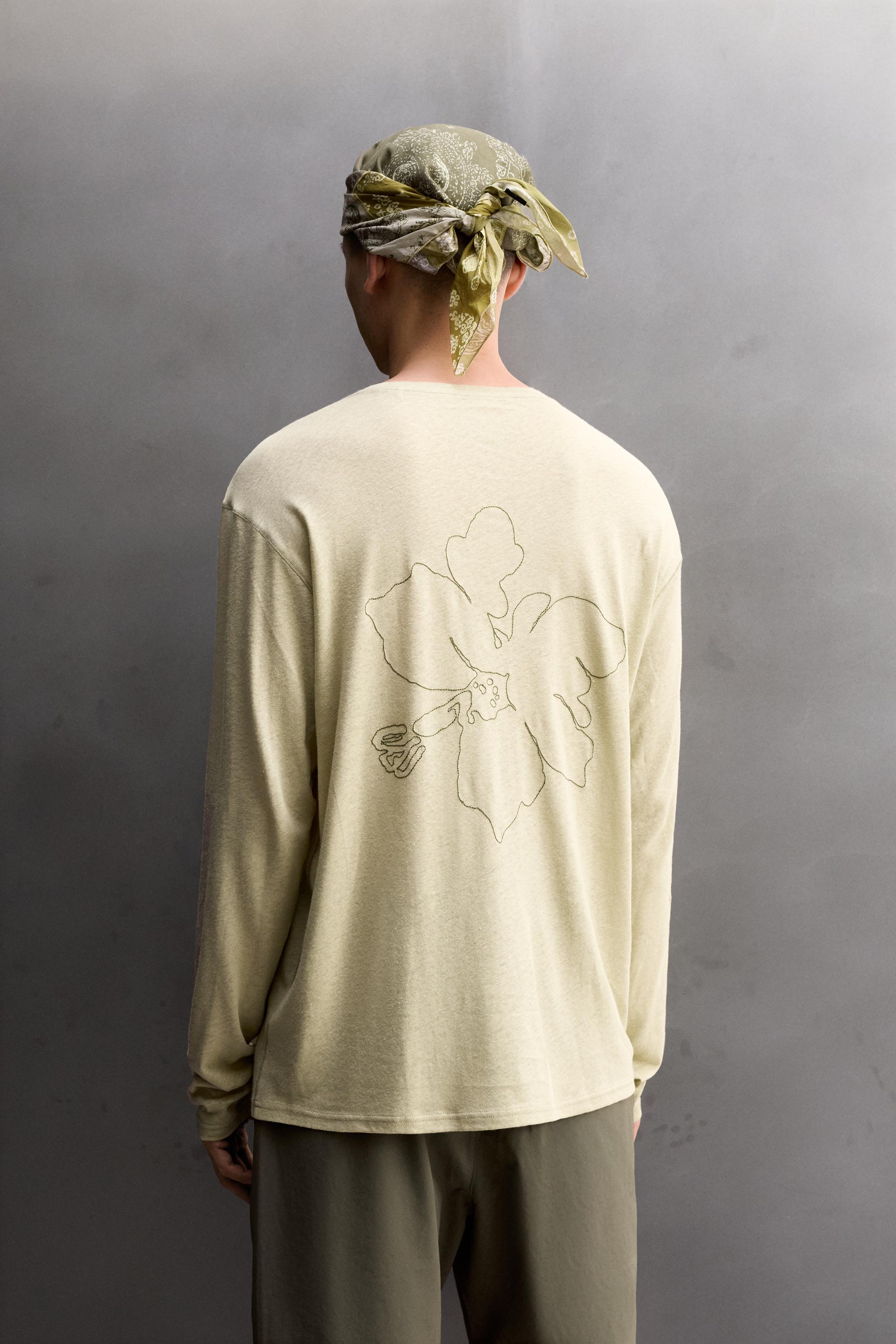 LIGHTWEIGHT LINEN COTTON BLEND T-SHIRT